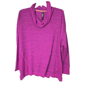 RBX Pink-Berry Cowlneck Sweater Knit Top Size 3X